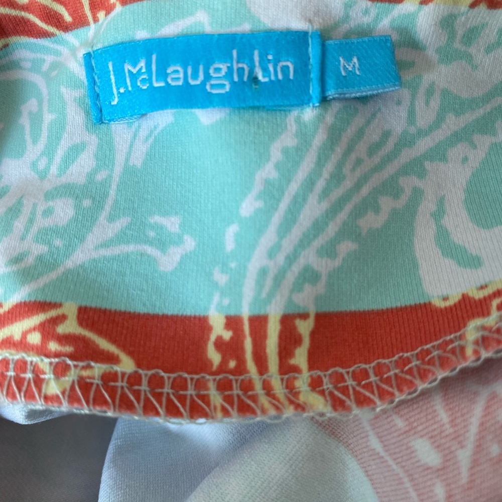 J Mclaughlin Catalina Cloth Paisley Stripe Print … - image 8